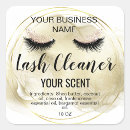 Adesivo Quadrado lash clear gold blush clássico quadrado cor-de-ros