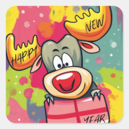 Adesivo Quadrado Latte Mug