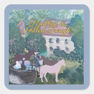 Adesivo Quadrado lavado e cheio