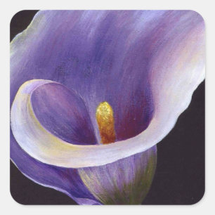 Adesivo Quadrado Lavanda Calla Lily