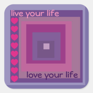 Adesivo Quadrado lavanda de campo púrpura jazidas padrão de diamant