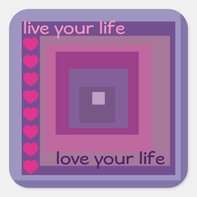 Adesivo Quadrado lavanda de campo púrpura jazidas padrão de diamant (Frente)