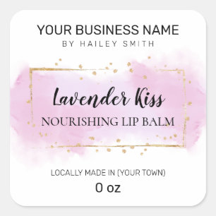 Adesivo Quadrado Lavanda Flavor Roxo E Lâmpada Dourada