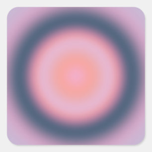 Adesivo Quadrado Lavanda Lilac-Abstrato Aura com Gradiente Retroati