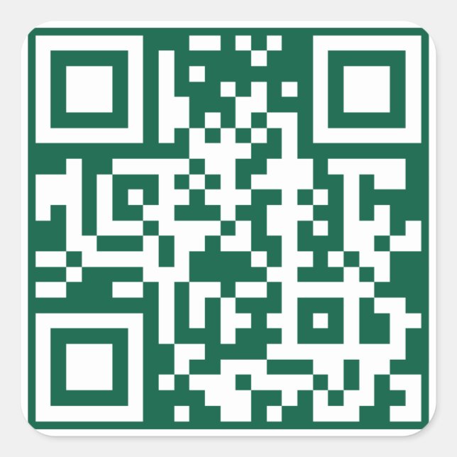 Adesivo Quadrado Lawn Care & Landscaping Business, QR Code  (Frente)