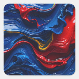 Adesivo Quadrado Layers Upon Layers Of Paint