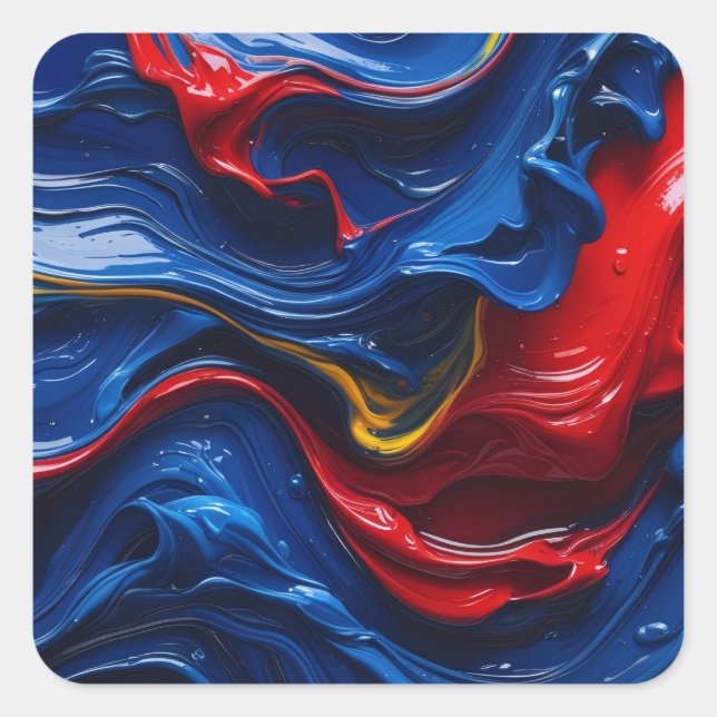 Adesivo Quadrado Layers Upon Layers Of Paint (Frente)