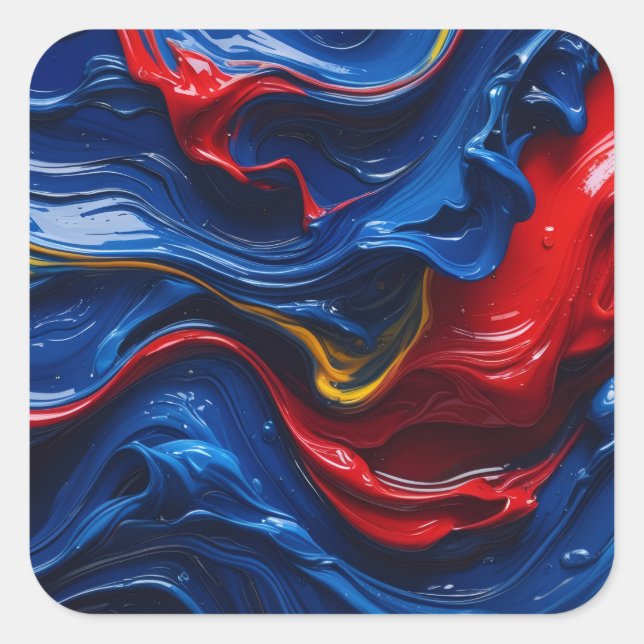 Adesivo Quadrado Layers Upon Layers Of Paint (Frente)