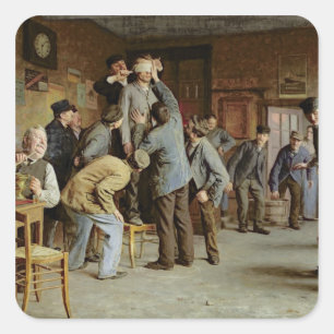 Adesivo Quadrado Le Bain de Pieds Inattendu, 1895