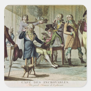 Adesivo Quadrado Le Café DES Incroyables, 1797