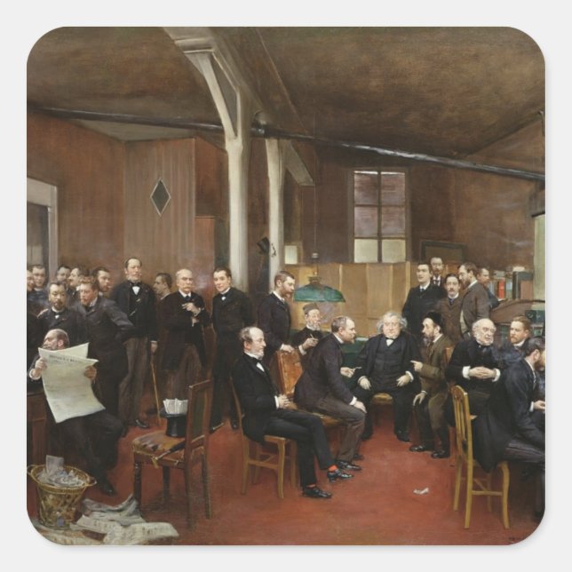 Adesivo Quadrado Le Diário des Debats, 1889 (Frente)