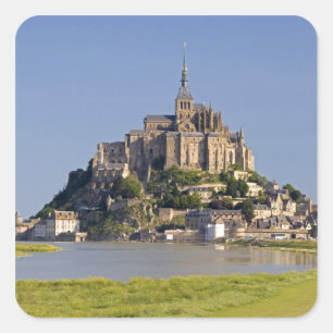 Adesivo Quadrado Le Mont Saint Michel na região de