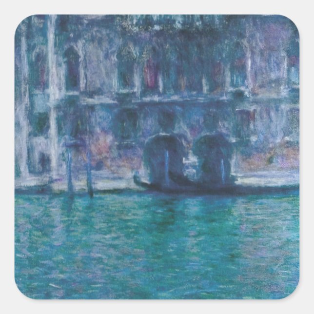 Adesivo Quadrado Le palais da Mula Claude Monet (Frente)