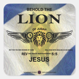 Adesivo Quadrado Leão de Judah
