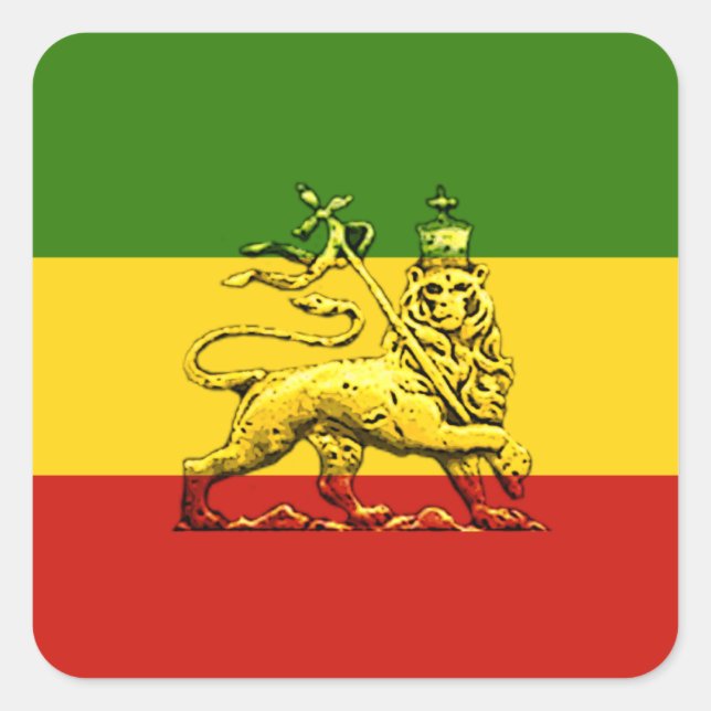 Adesivo Quadrado Leão de Judah Sicker (Frente)