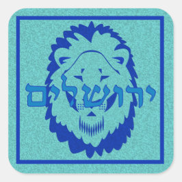 Adesivo Quadrado Leão de Judah Sticker