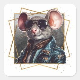 Adesivo Quadrado Legal Duo do Mouse Sticker