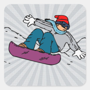 Adesivo Quadrado Legal Snowboard   amantes do snowboard  snowboard