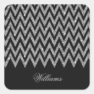 Adesivo Quadrado Legal trendon chevron zigzag faux glitter
