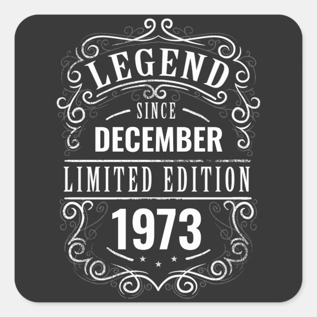 Adesivo Quadrado Legenda Desde Personalizada (Frente)