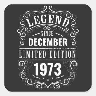 Adesivo Quadrado Legenda Desde Personalizada