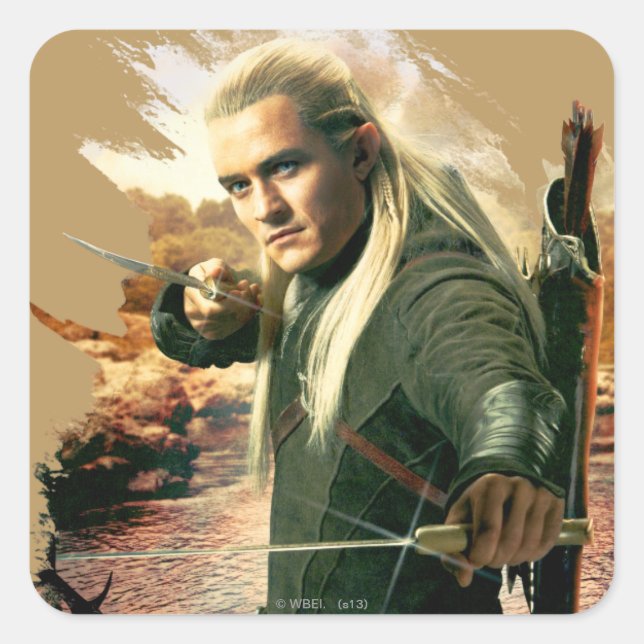 Adesivo Quadrado LEGOLAS GREENLEAF™ Gráfico 2 (Frente)