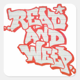 Adesivo Quadrado Leia-os e Weep