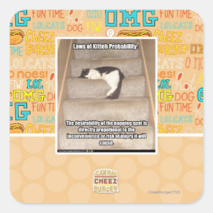 Adesivo Quadrado Leis da Probabilidade de KITH