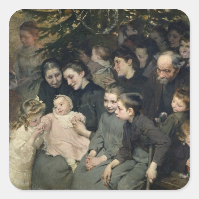 Adesivo Quadrado Leite em Belleville (Frente)