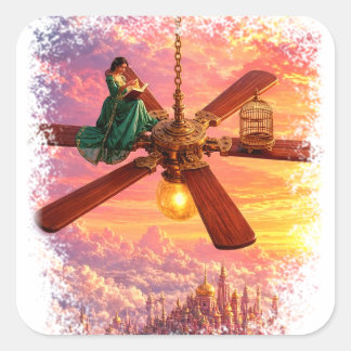 Adesivo Quadrado Leitor do Céu Songbloom - Crianças Songbloom