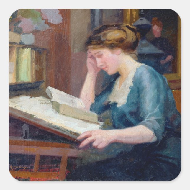 Adesivo Quadrado Leitura (Frente)