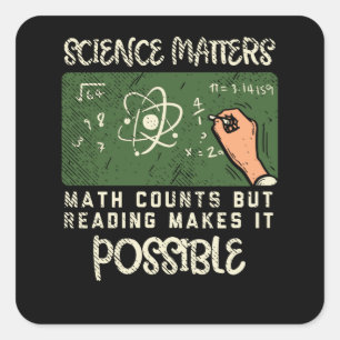 Adesivo Quadrado Leitura - A Leitura Torna Possível