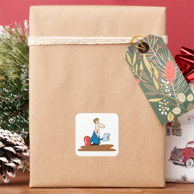 Adesivo Quadrado Leitura de Autoadesivos (Criador carregado)