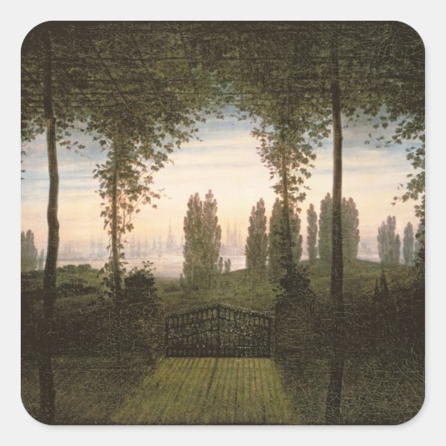 Adesivo Quadrado Lembrança de Johann Bremen (Frente)