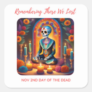 Adesivo Quadrado Lembrando Aqueles Que Perdemos