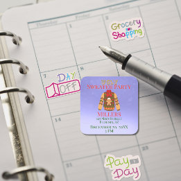 Adesivo Quadrado Lembrete do Partido da Doadora Feia