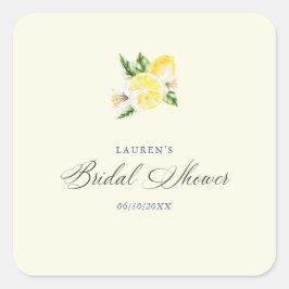 Adesivo Quadrado Lemon Mediterranean chá de panela italian