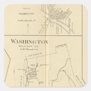 Adesivo Quadrado Lempster, Washington, Goshen
