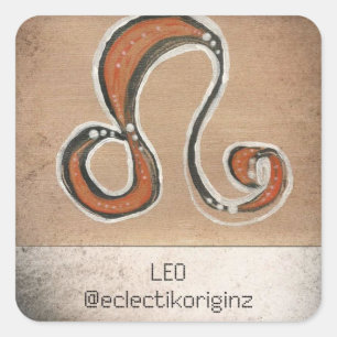 Adesivo Quadrado Leo