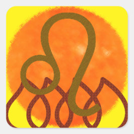 Adesivo Quadrado Leo