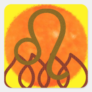 Adesivo Quadrado Leo