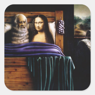 Adesivo Quadrado Leo e Mona