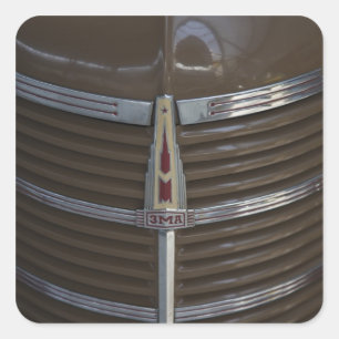 Adesivo Quadrado Letônia, Riga, Riga Motor Museum, ornamento de ca