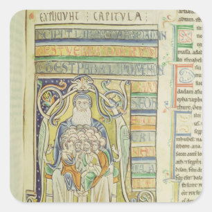 Adesivo Quadrado Letra "A" de Historiated que descreve gerações