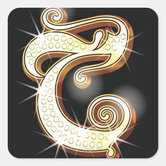 Adesivo Quadrado Letra B C (Frente)