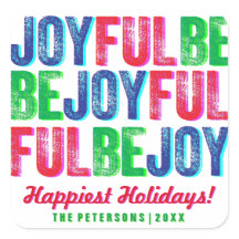 Letra Colorida de Férias de Natal alegre