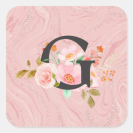 Adesivo Quadrado Letra G