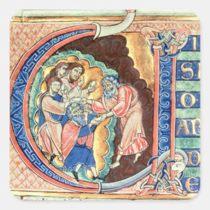 Adesivo Quadrado Letra inicial 'V' Visio Abdie