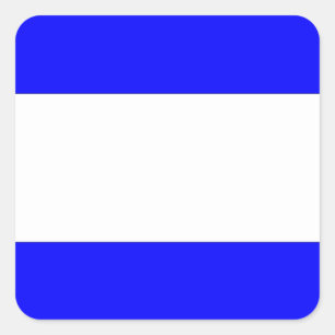 Adesivo Quadrado Letra náutica de bandeira marítima internacional