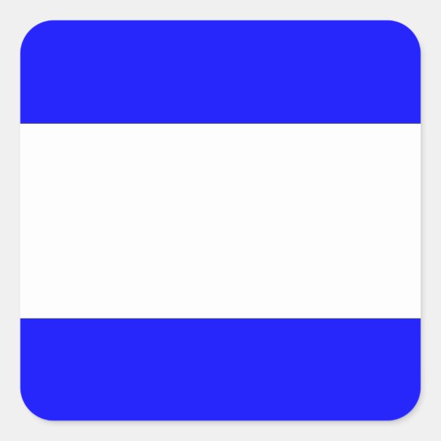 Adesivo Quadrado Letra náutica de bandeira marítima internacional (Frente)